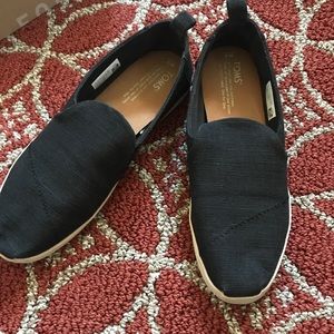Women’s Tom’s Black Heritage Canvas Shoes